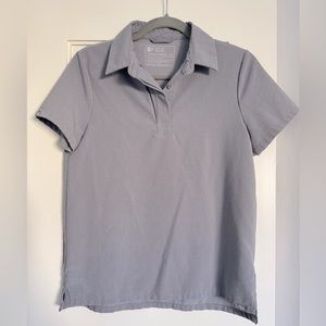 Women’s Figs Grey Polo Scrub Top XS